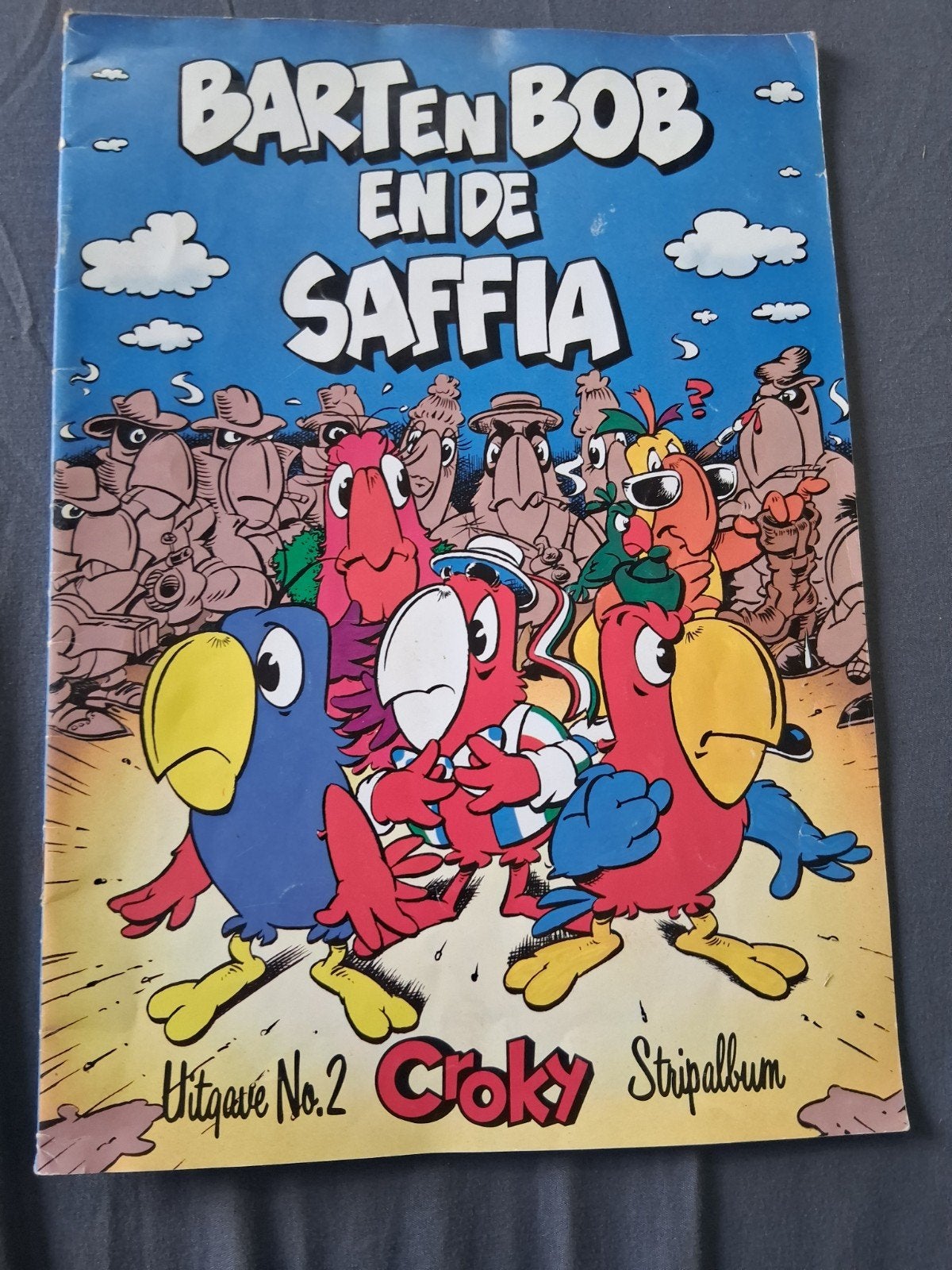 Barten Bob en de Saffia - Croky Stripalbum Uitgave No. 2, Eén stripboek, Ophalen of Verzenden, Gelezen, Onbekend