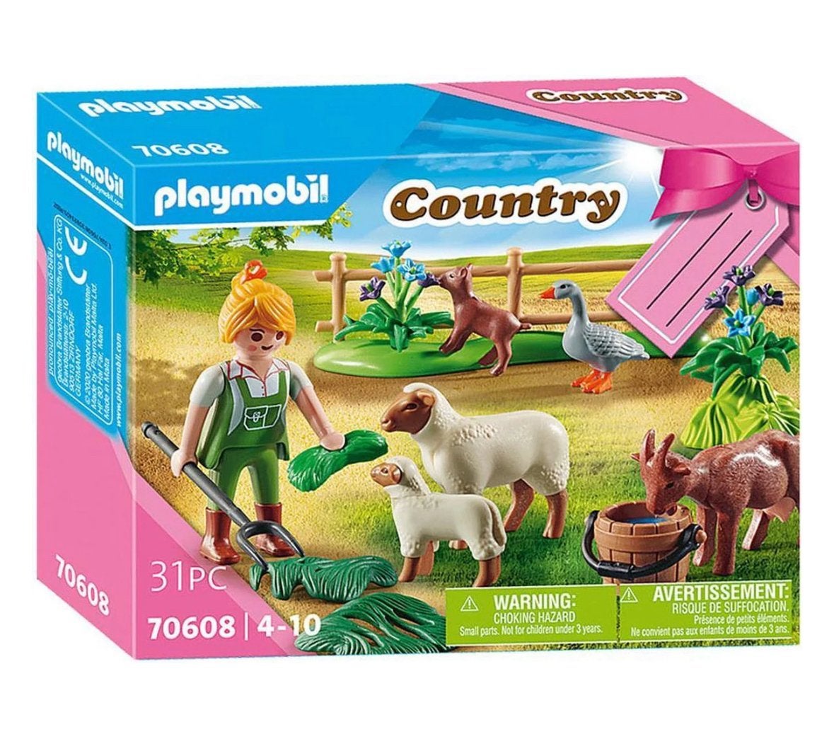 PLAYMOBIL Country - Boerin met Weidedieren 70608, Ophalen of Verzenden, Zo goed als nieuw