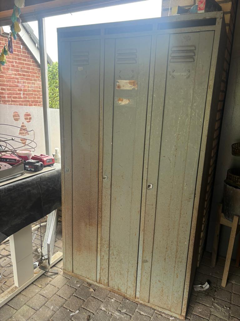 Vintage lockerkast, Ophalen, Gebruikt