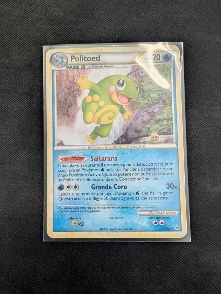 Pokémon kaart Politoed, Ophalen of Verzenden