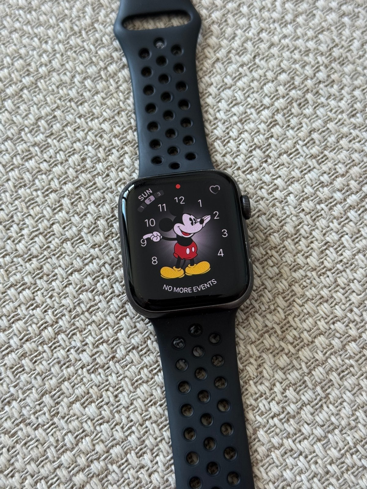Apple Watch SE Nike 44mm compleet, Zwart, IOS, Ophalen of Verzenden, Zo goed als nieuw