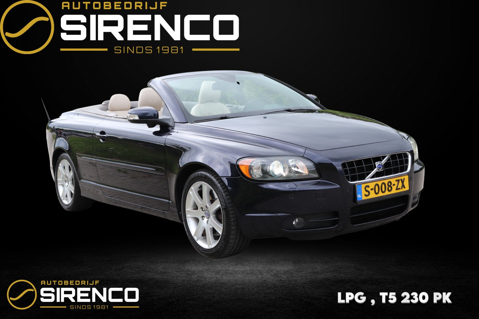 Volvo C70 Convertible 2.5 T5 summum | LPG | memory seat | le, Auto's, Volvo, C70, Gebruikt, Beige, 1675 kg