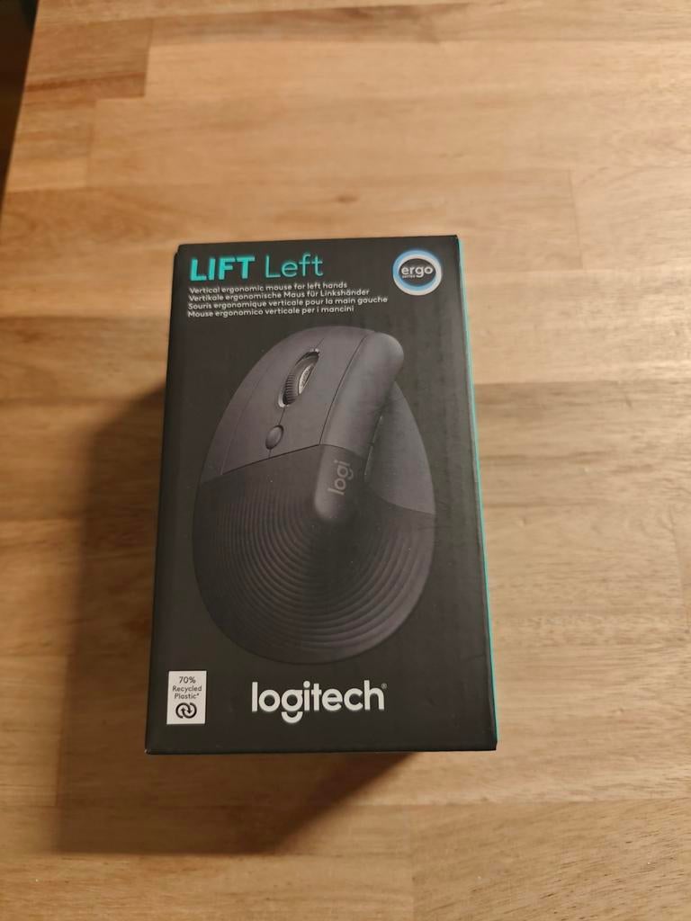 Logitech Lift - Linkshandige Ergonomische Muis, Computers en Software, Muizen, Nieuw, Ophalen of Verzenden