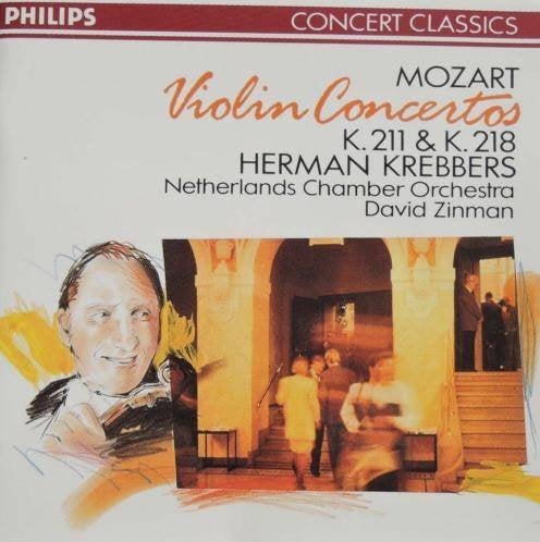 Mozart / Vioolconcertos 2 en 4 - Krebbers / Zinman - PHILIPS, Ophalen of Verzenden, Classicisme, Zo goed als nieuw, Orkest of Ballet