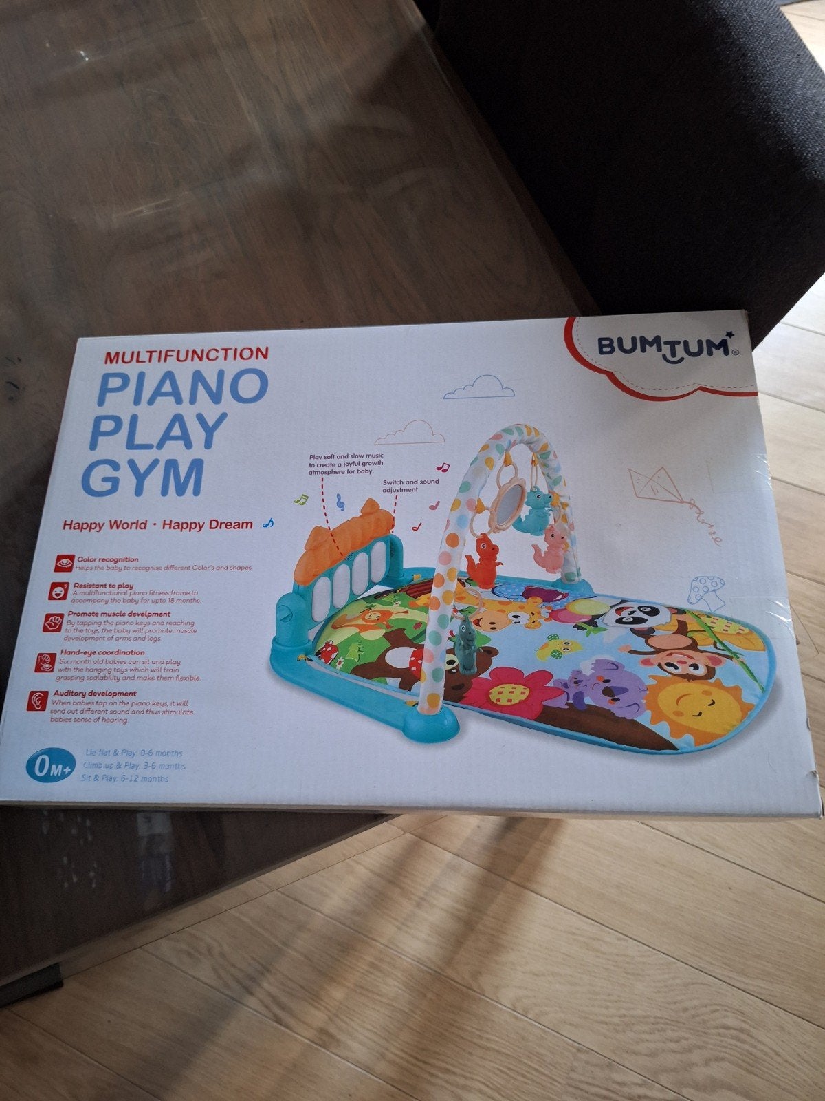 Bumtum Piano Play Gym met licht en geluid als nieuw, Ophalen of Verzenden, Zo goed als nieuw, Babygym, Met licht