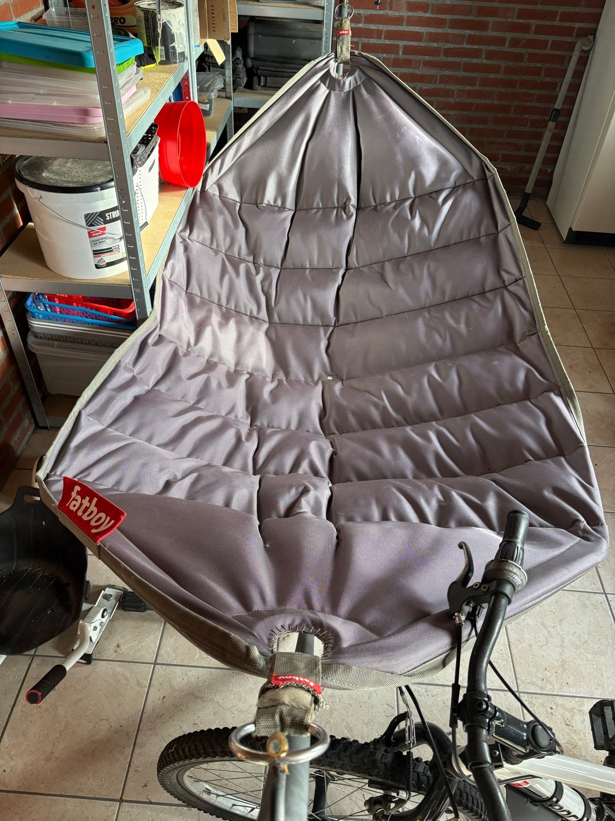 Fatboy hangmat met standaard - Heerlijk ontspannen!, Ophalen, Gebruikt, Met standaard, Eenpersoons