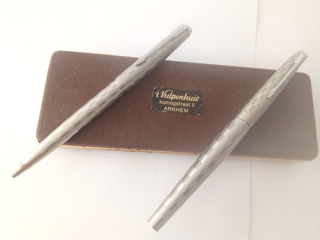 Vintage  Parker pennenset, Verzamelen, Pennenverzamelingen, Ophalen of Verzenden, Gebruikt, Pennenset, Parker