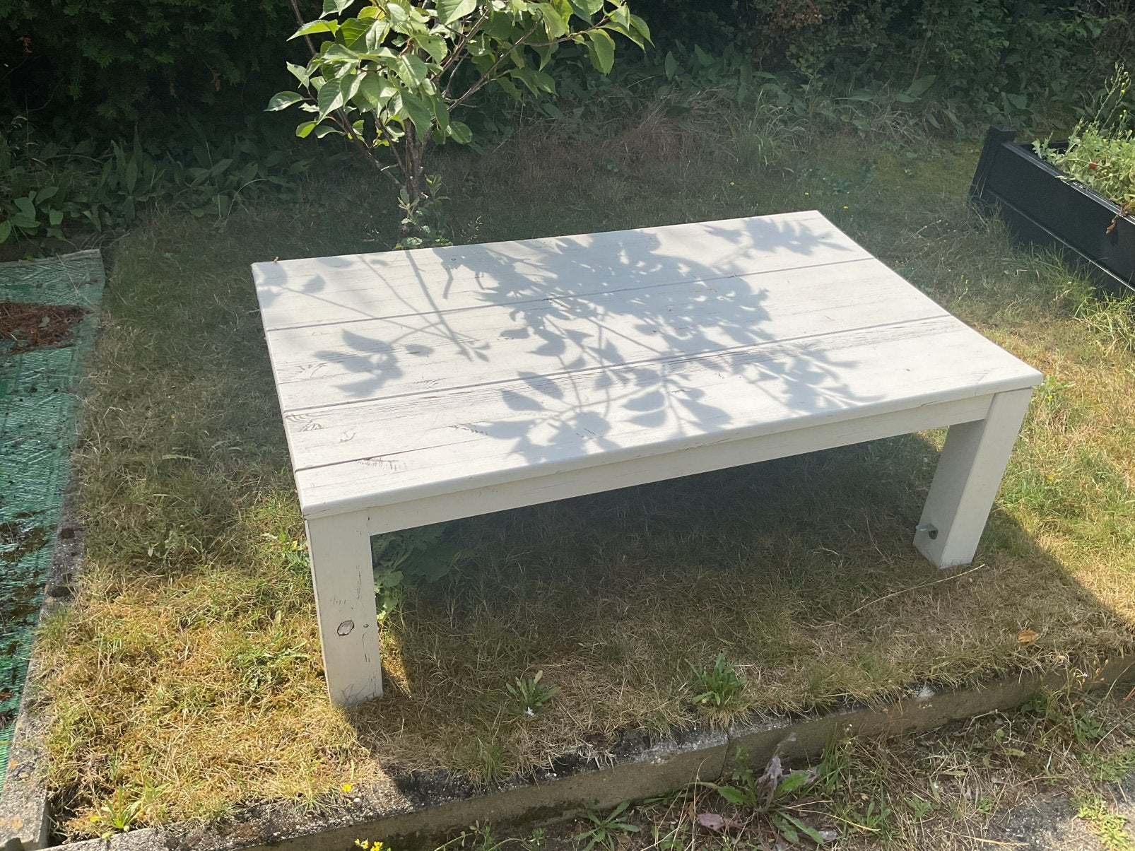 Houten tafel, salontafel, Tuin en Terras, Tuintafels, Ophalen, Gebruikt, Rechthoekig, Hout