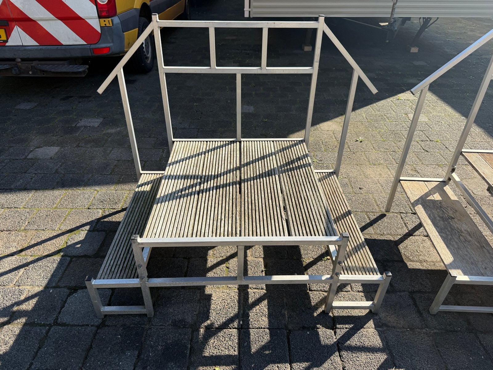 Aluminium trapje, Caravans en Kamperen, Ophalen, Gebruikt