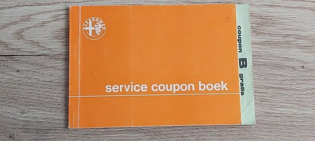 Origineel Alfa Romeo Service Boekje Alfetta GTV (1980)., Ophalen of Verzenden, Gebruikt, Auto's