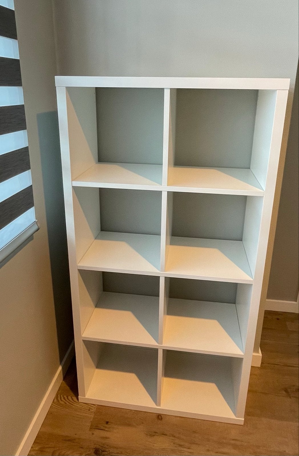 Witte Kallax kast met 8 vakken - Zo goed als nieuw, Ophalen, 100 tot 150 cm, 50 tot 100 cm, Zo goed als nieuw