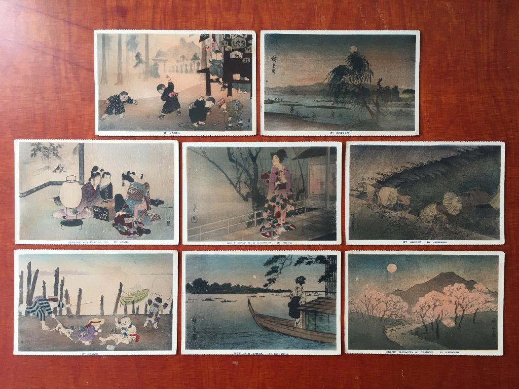 Kaarten Japan (8 st), Ophalen of Verzenden, Ongelopen, Buiten Europa