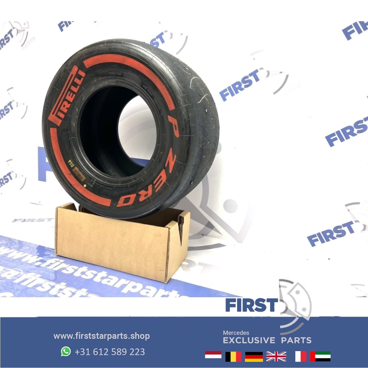 ORIGINELE FORMULE 1 Pirelli P ZERO BAND F1 RACING SLICK ROOD, Gebruikt, -, -, Ophalen of Verzenden