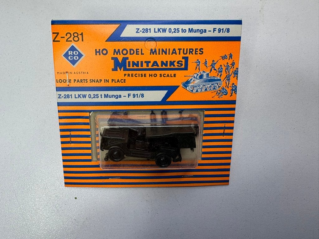 Roco Minitanks LKW 0.25 Munga Jeep IMG6306/7/8, Ophalen of Verzenden, Nieuw, Overige typen, Roco