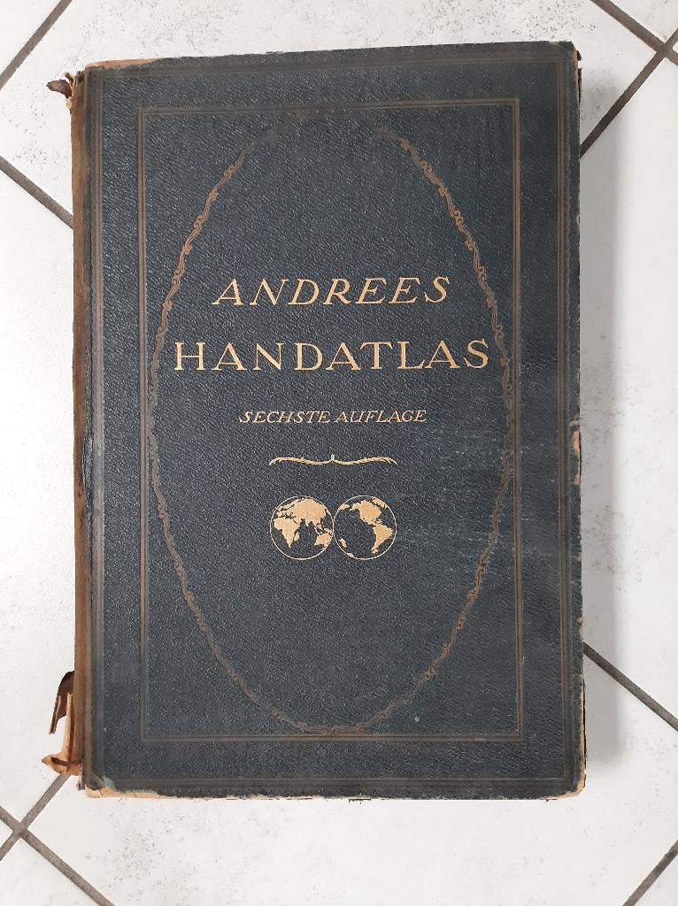 Andrees handatlas Sechste Auflage und namenverzeichnis, Boeken, Ophalen, Gelezen, Europa