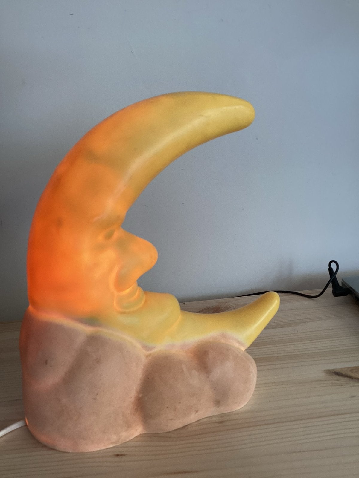 Heico Maan lamp - Kinderkamer decoratie, Ophalen, Gebruikt, Geel, Lamp