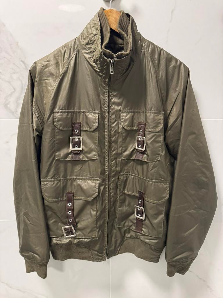 Vertrek / Thinsulate insulated bomber jacket khaki size 38, Ophalen of Verzenden, Gedragen, Maat 46 (S) of kleiner, Groen
