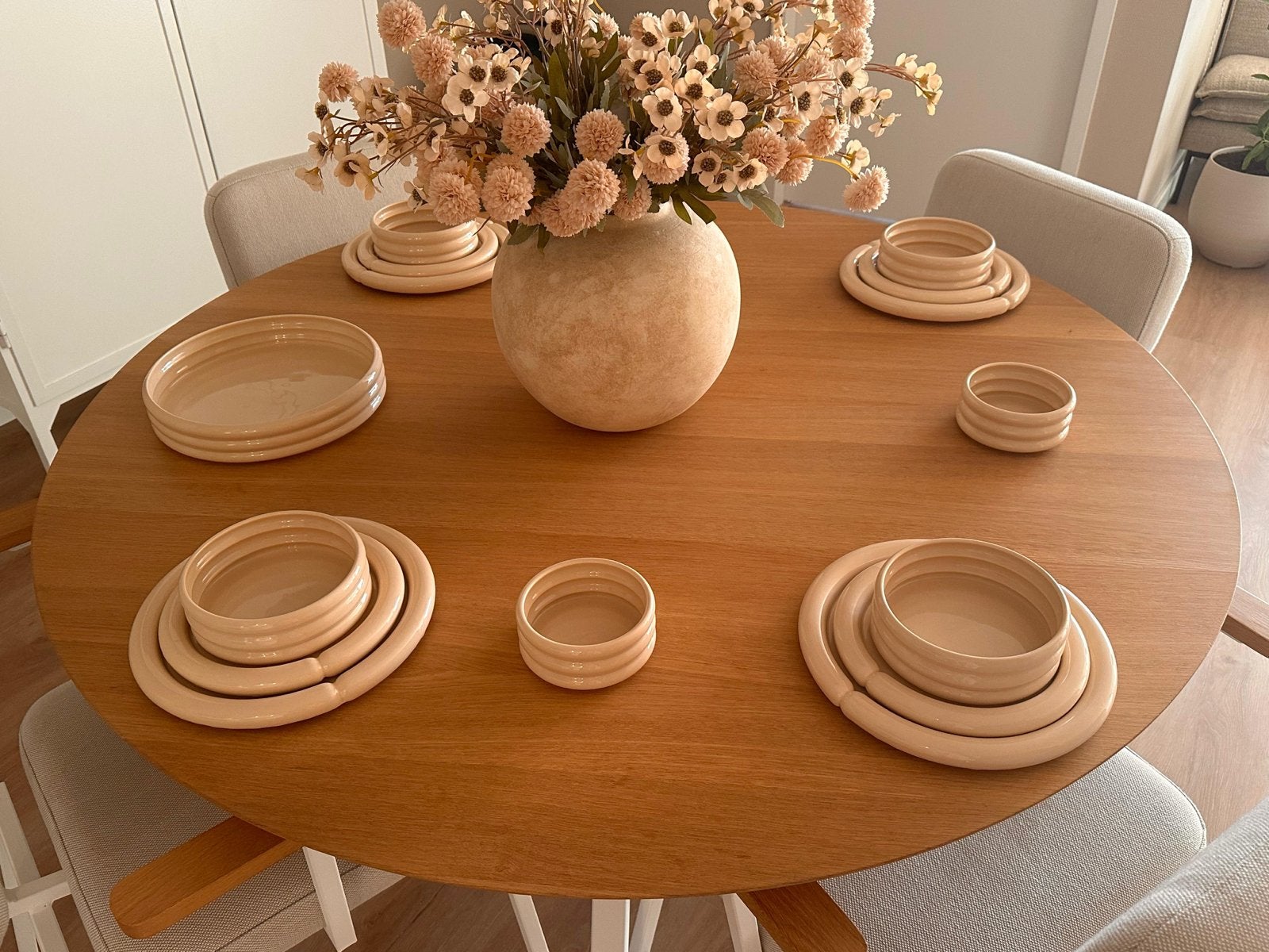 Porseleinen servies Maira, 4 personen (12-delig), Ophalen, Overige merken, Zo goed als nieuw, Modern