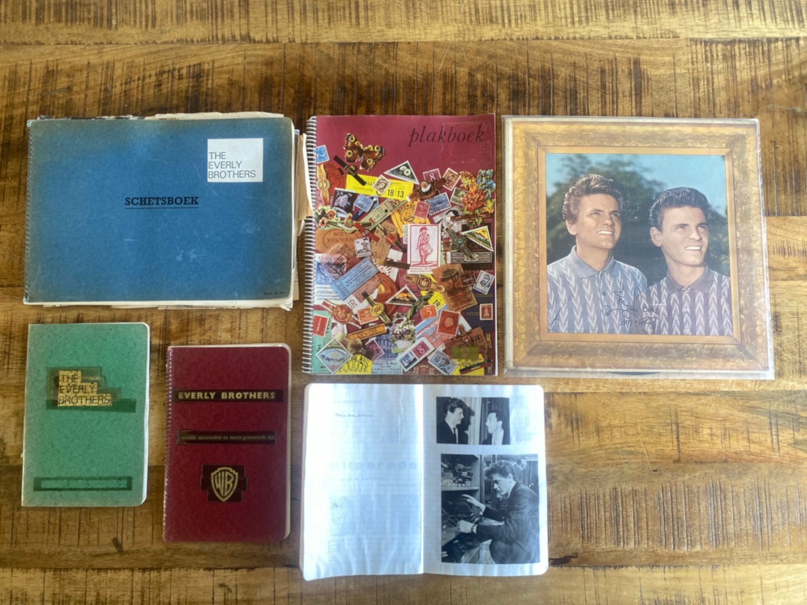 5 plakboeken en lp fotos kaarten everly brothers, Ophalen of Verzenden, Gebruikt, Cd of Plaat