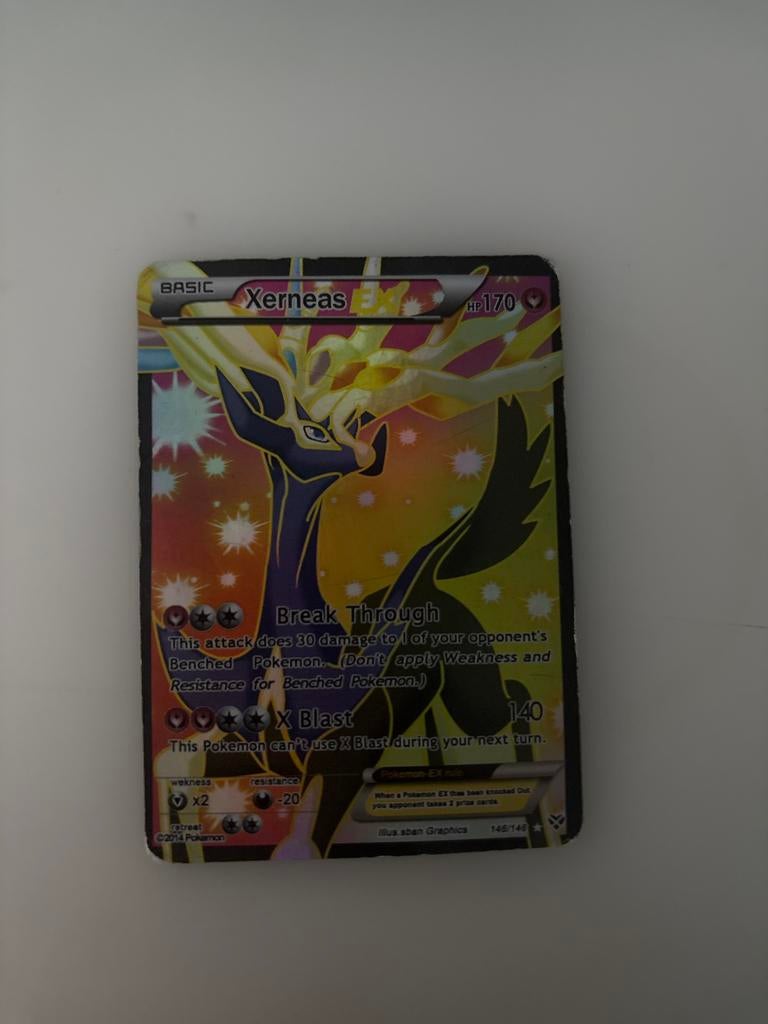 Xerneas EX Pokémon kaart - Goede staat, Verzenden, Zo goed als nieuw, Losse kaart, Foil