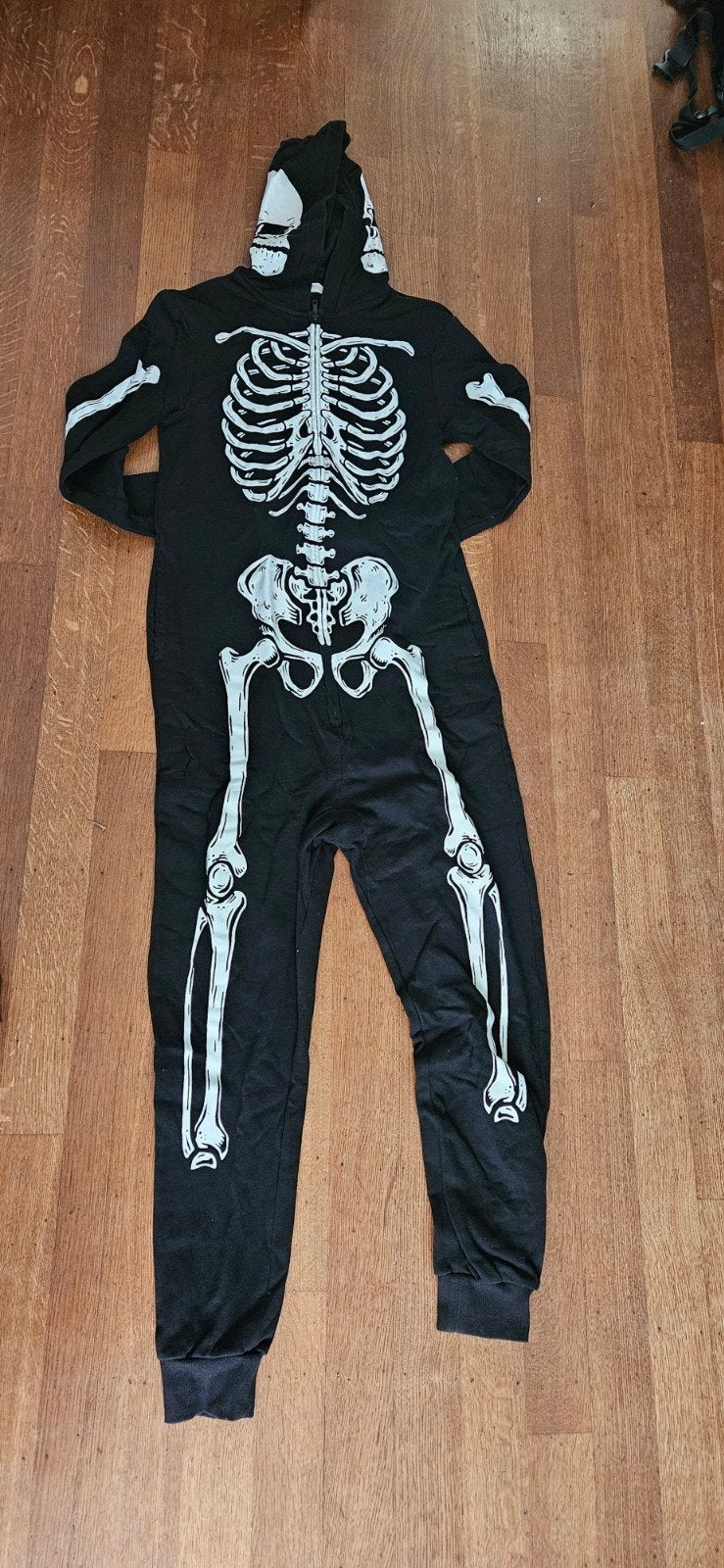 H&M Onesie Skelet Maat 170 - Zo goed als nieuw, Nacht- of Onderkleding, Jongen of Meisje, H&M, Ophalen of Verzenden