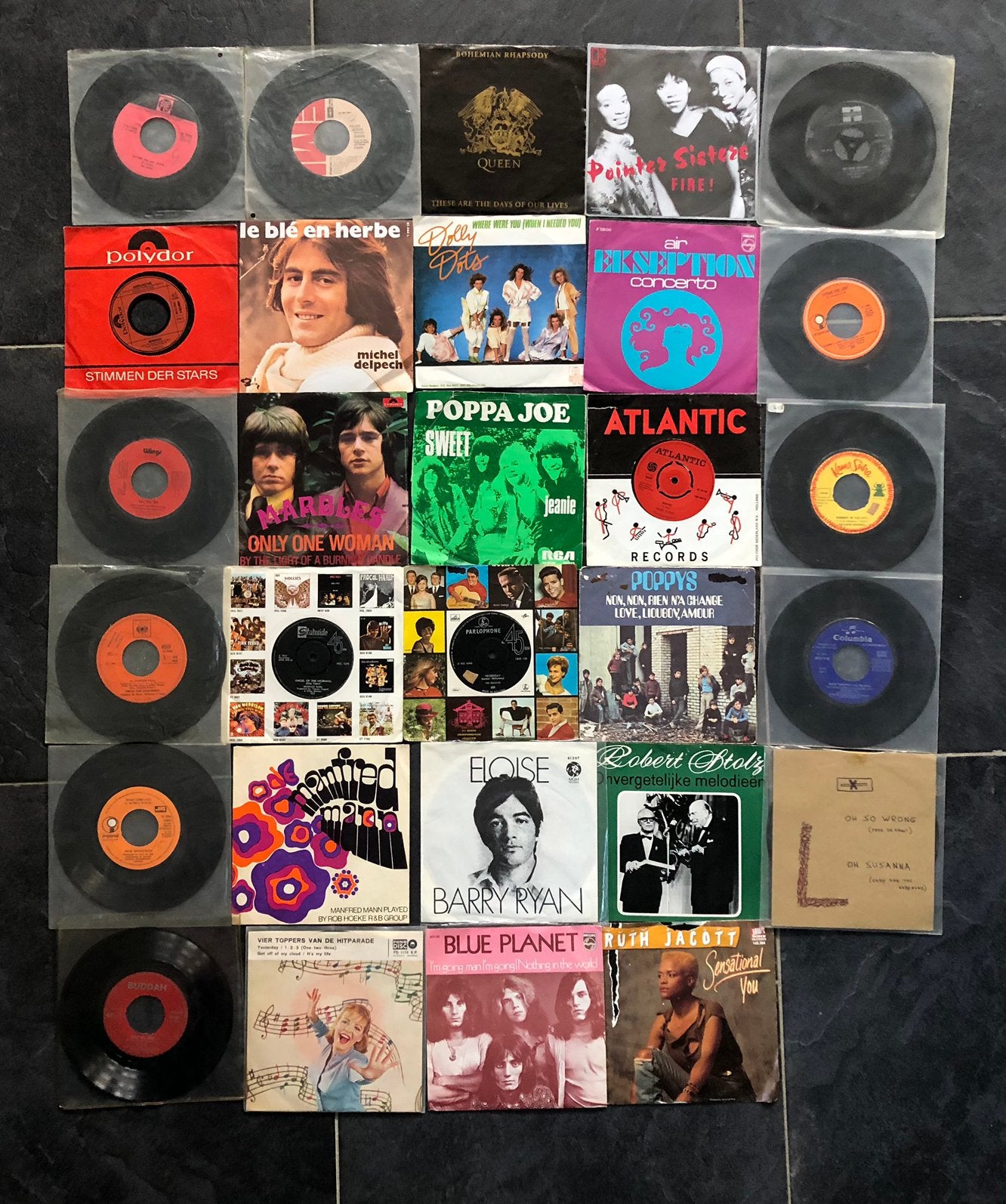29 singles , voornamelijk pop, Ophalen, Gebruikt, Pop