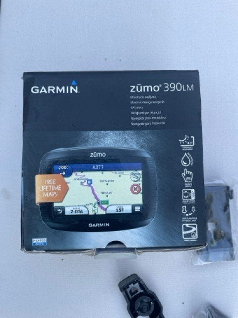 Garmin Zūmo 390LM Motornavigatie – Compleet – Lifetime Maps, Motoren, Ophalen of Verzenden, Zo goed als nieuw