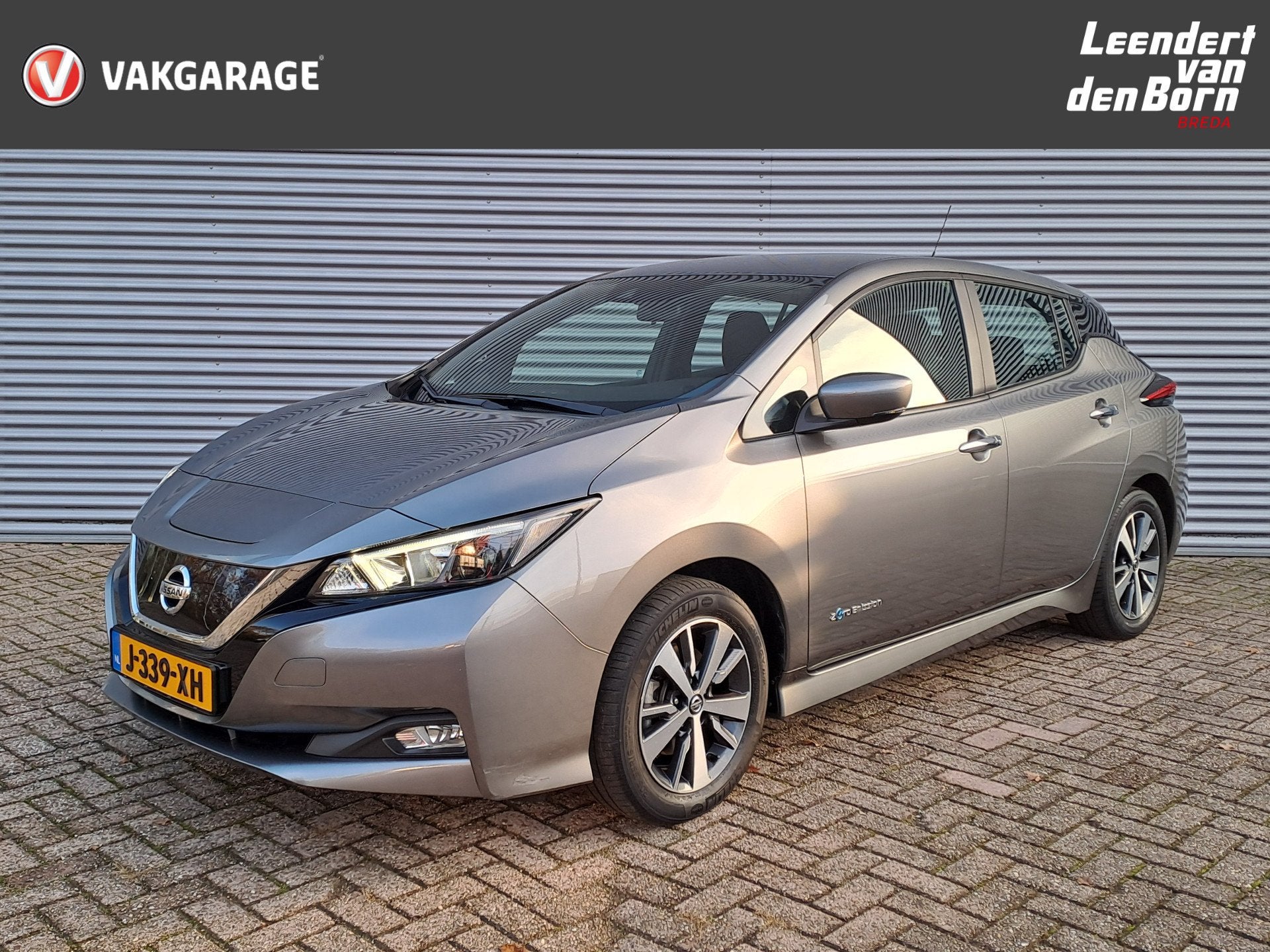 Nissan Leaf Acenta 40 kWh SOH 85.2% | Navi | Camera | Automa, Auto's, 12 maanden, Stof, Gebruikt, Origineel Nederlands