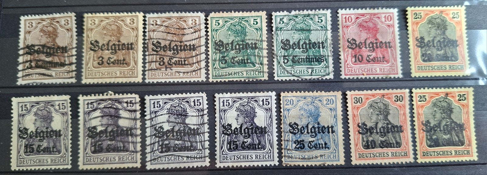 Duitse bezetting België 1914, Verzenden