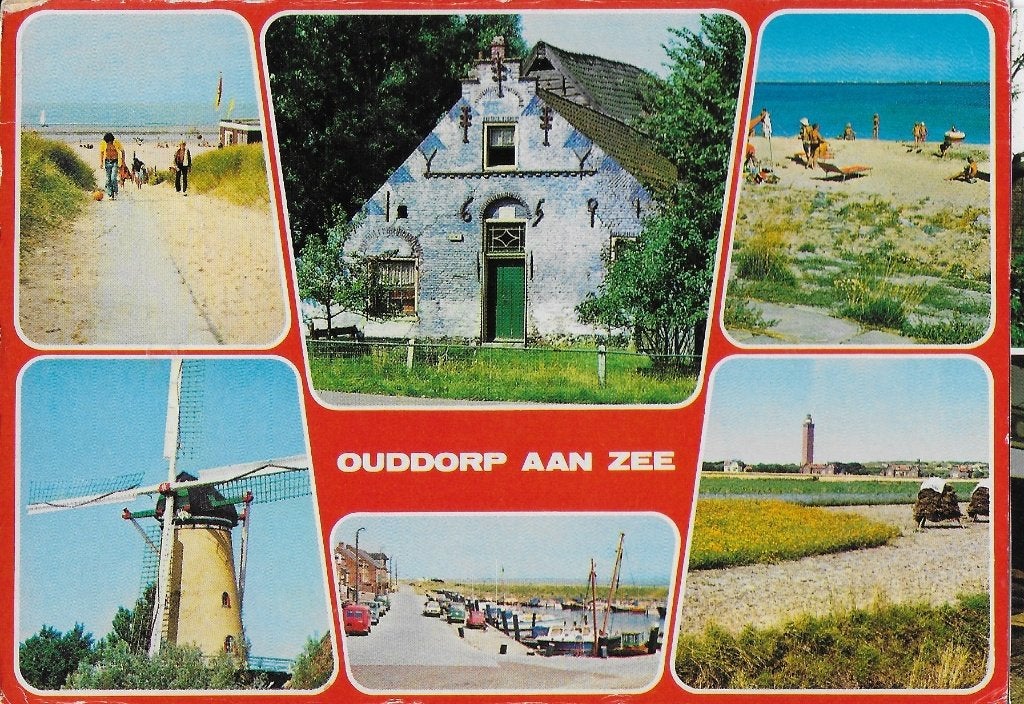 Ch190 ongelopen ansichtkaart ouddorp aan zee, Ophalen of Verzenden, Voor 1920, Gelopen, Zuid-Holland