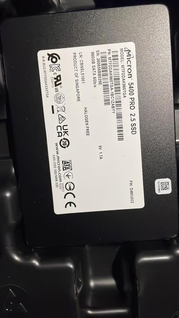 Micron 5400 pro 960gb(100 stuks), Ophalen, Intern, Nieuw, Info@cobesu.nl