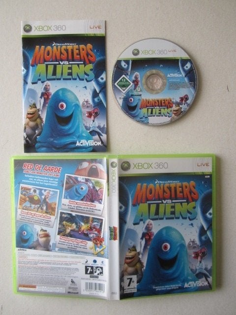 Monsters vs versus Aliens Xbox 360, 1 speler, Ophalen of Verzenden, Zo goed als nieuw, Avontuur en Actie