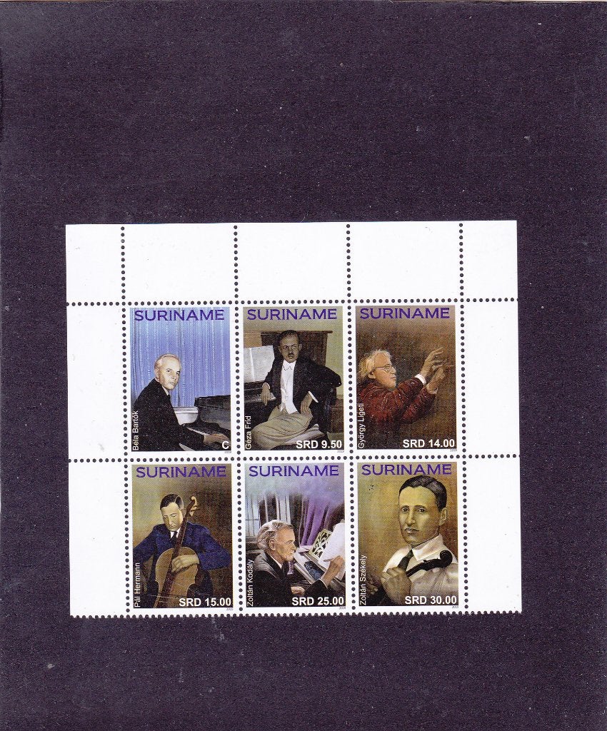 Suriname 2422/27 Componisten 2019 (221), Verzenden