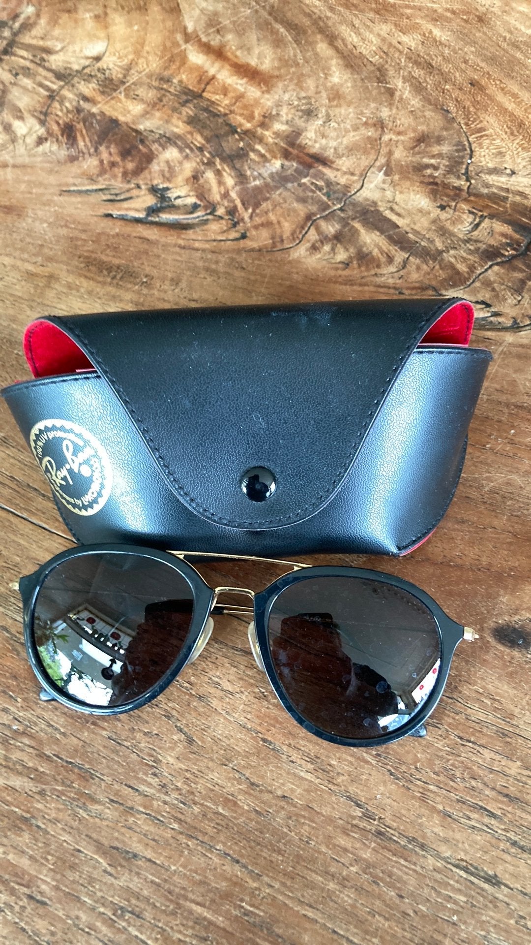 Ray ban Rayban zonnebril met versterkte glazen, Ophalen of Verzenden, Zo goed als nieuw, Ray-Ban