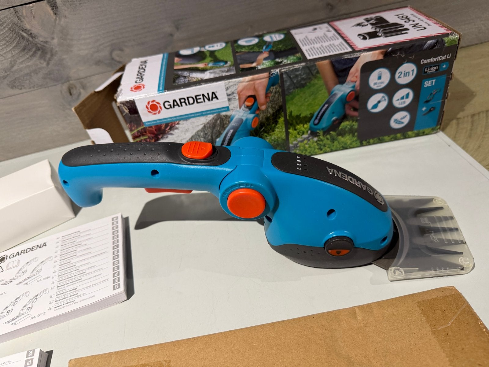Gardena Accu Grasschaar Comfortcut - Accuschaar, Accu, Ophalen of Verzenden, Zo goed als nieuw, Nvt