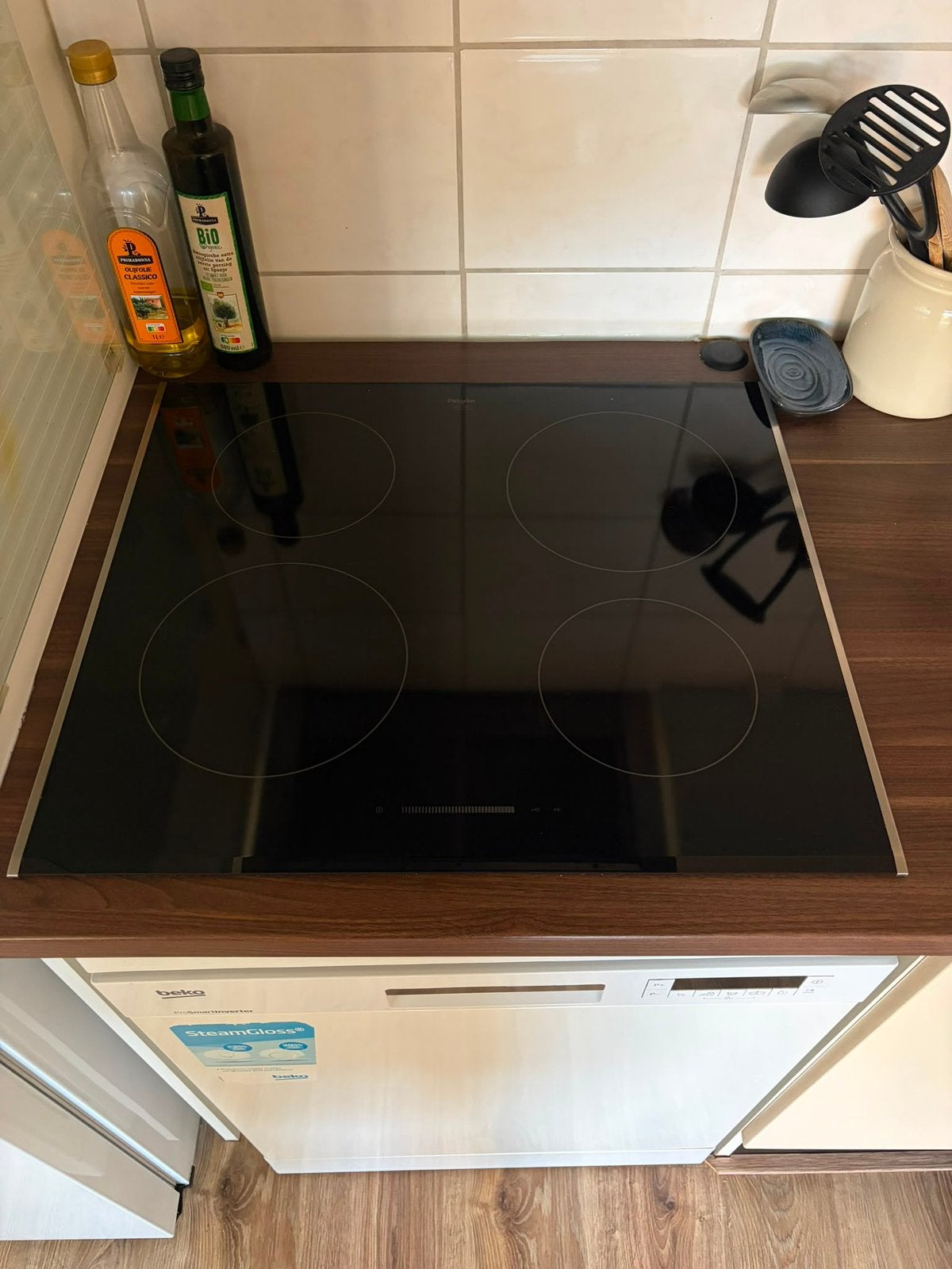 Inductieplaat, Witgoed en Apparatuur, Kookplaten, Ophalen, Gebruikt, 4 kookzones, Inbouw