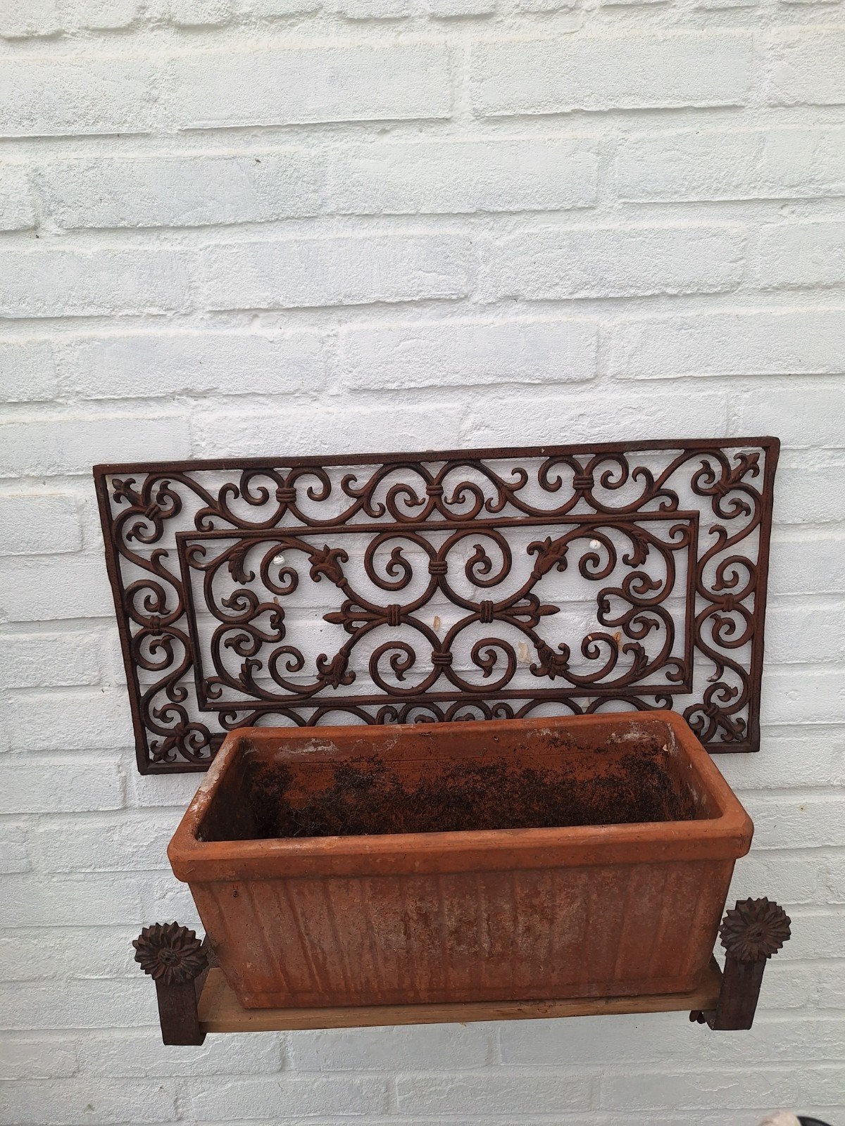plantenbak terracotta, Tuin en Terras, Ophalen, Steen, Gebruikt, Minder dan 30 cm