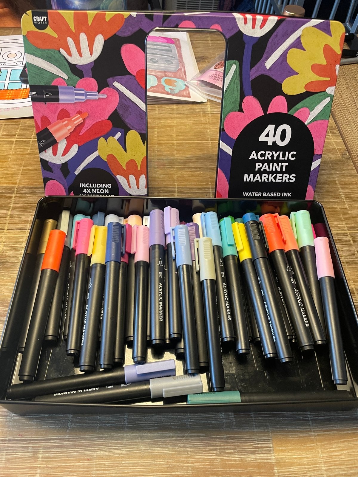 Zgan complete set 40 stuks acryl paint markers soort posca’s, Ophalen of Verzenden, Zo goed als nieuw, Potlood of Stift