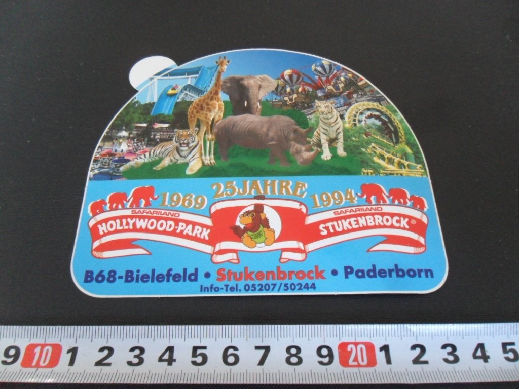 sticker Duitsland Safariland Hollywood-park Stukenrock Biele, Ophalen, Zo goed als nieuw