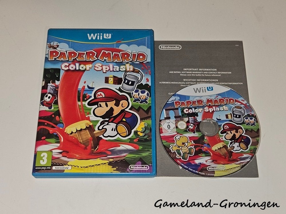 Paper Mario Color Splash (Wii U), Spelcomputers en Games, Games | Nintendo Wii U, Gebruikt, -, -, 1 speler