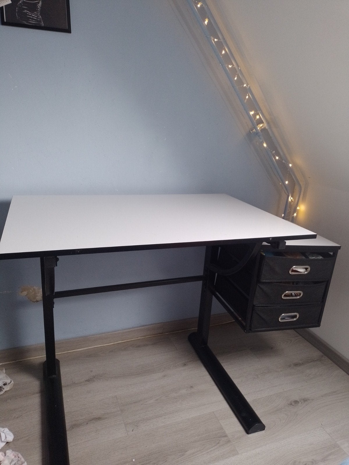 Tekentafel / Bureau met lades - Verstelbaar, Ophalen, Overige typen, 90 cm, Metaal