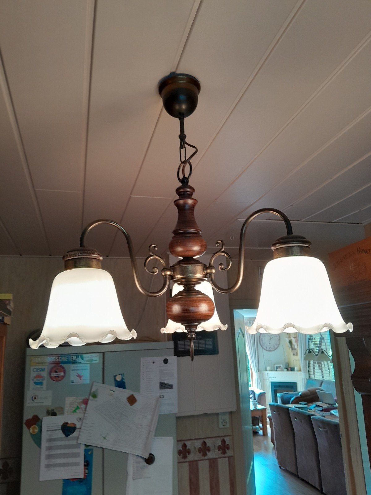 Hanglamp, Ophalen, Gebruikt, Metaal, E27 (groot)