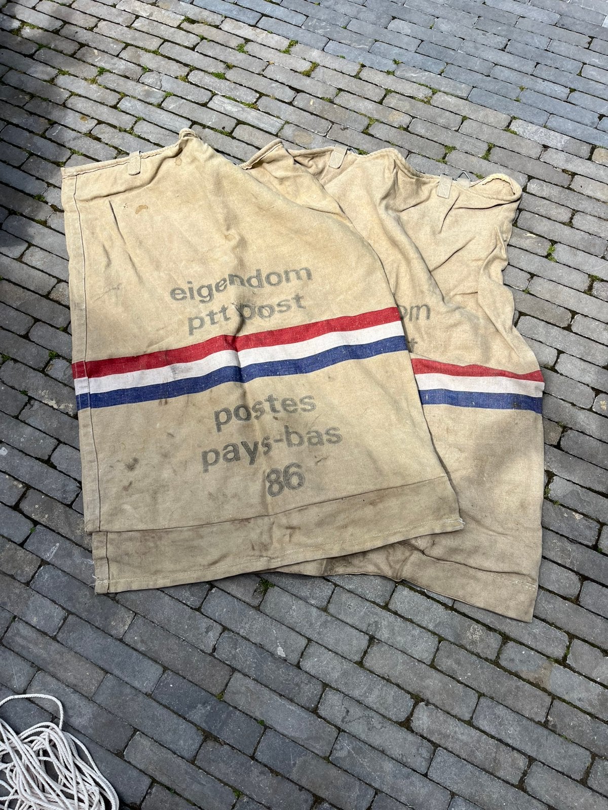 Vintage PTT Postzakken - Set van 2, Ophalen of Verzenden, Gebruikt