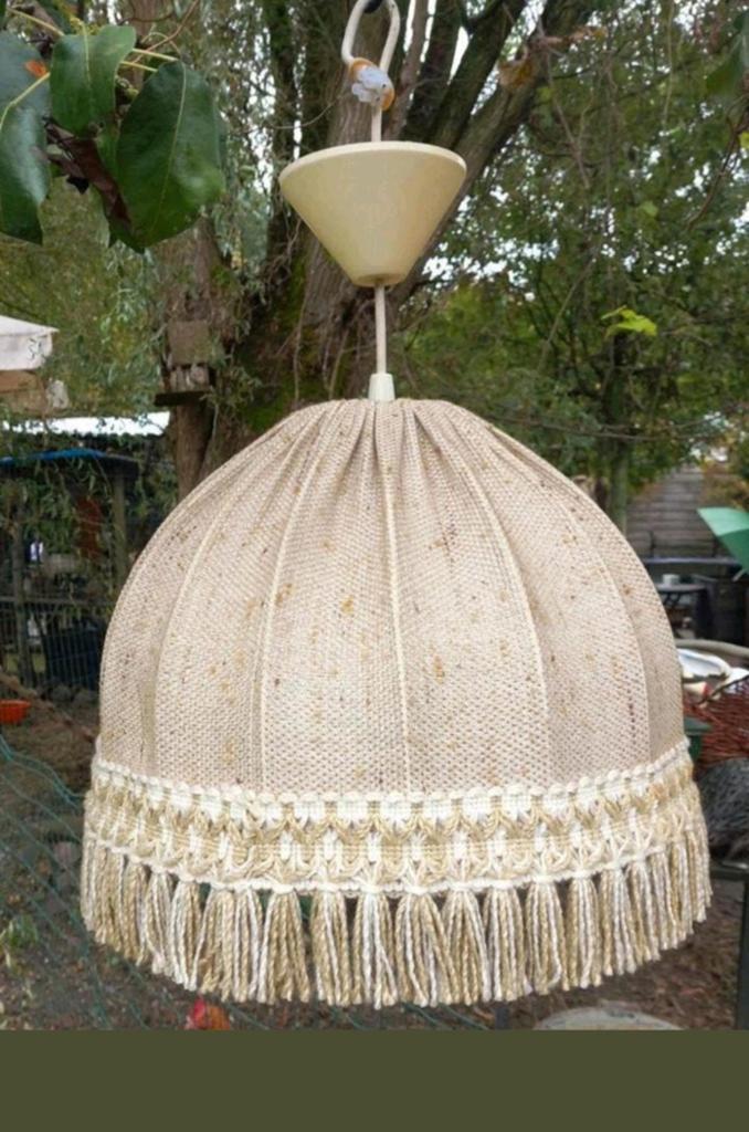 Retro hanglamp met franjes, Ophalen of Verzenden