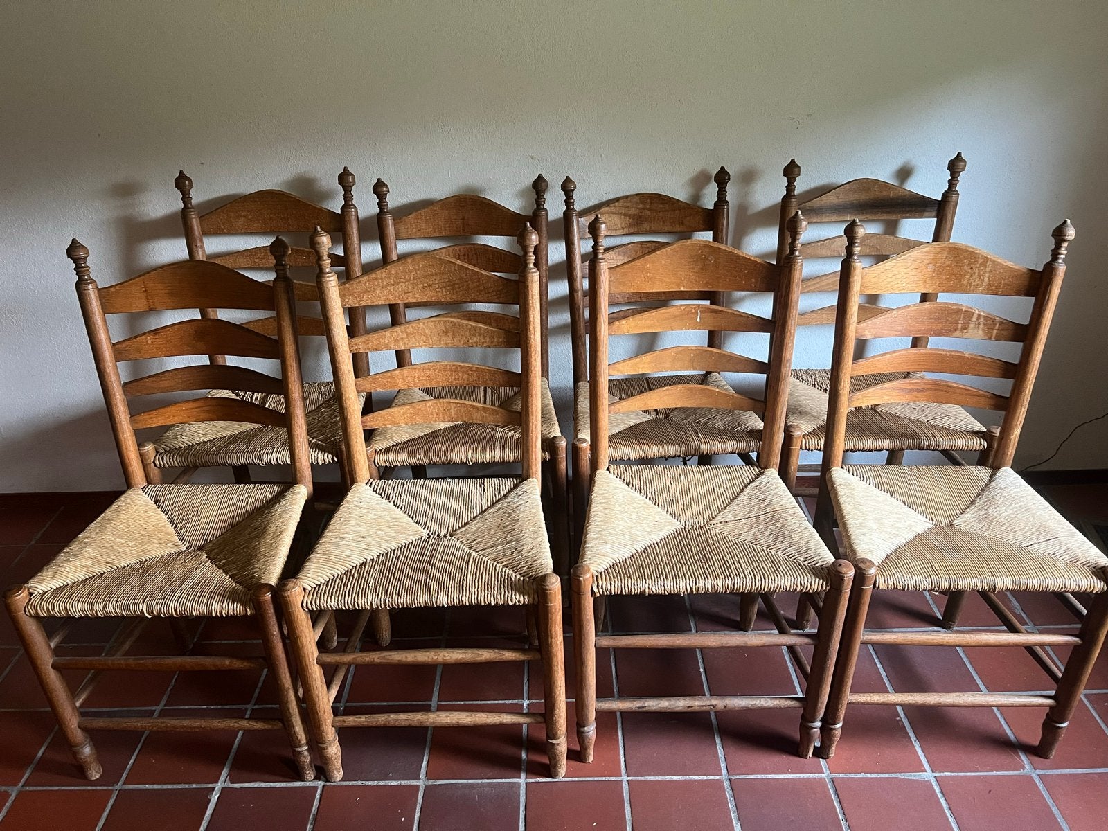 Antieke Knopstoelen - Diverse Sets (16, 6, 2), Antiek en Kunst, Ophalen