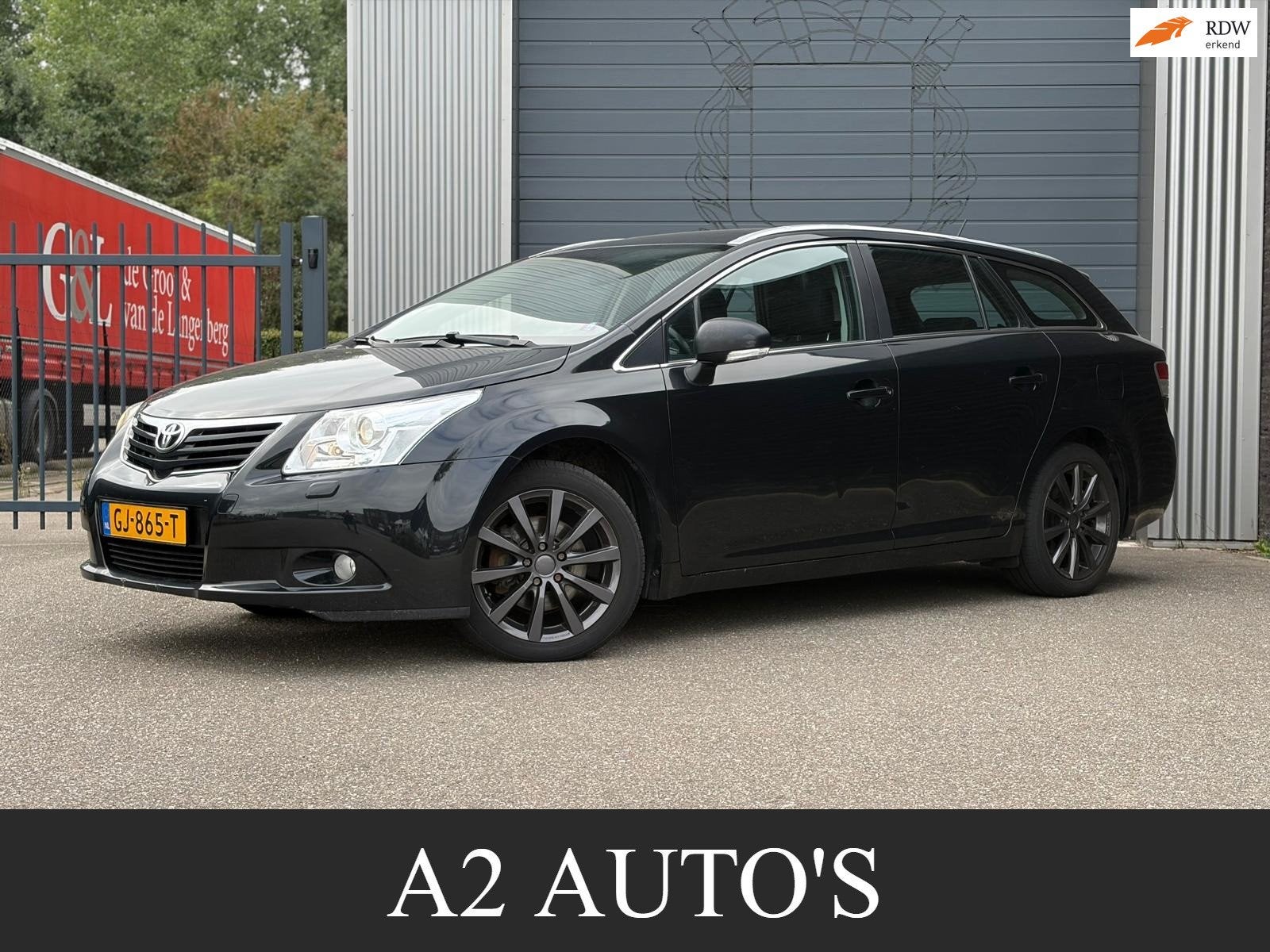 Toyota Avensis Wagon 1.8 VVTi Business Camera|Ecc|Cruise, 4 cilinders, Zwart, Handgeschakeld, Grijs