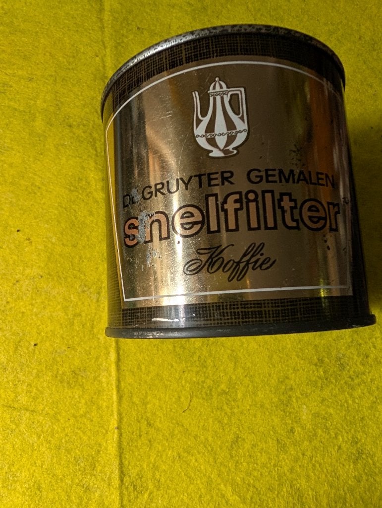 De Gruyter koffie blik, Verzamelen, Blikken, Ophalen of Verzenden, Gebruikt, Koffie