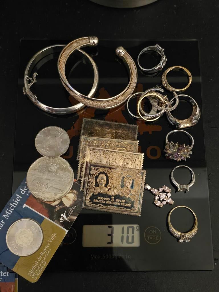 Ongeveer 310 gram aan zilver 925 gemerkt, Ophalen of Verzenden, Zilver