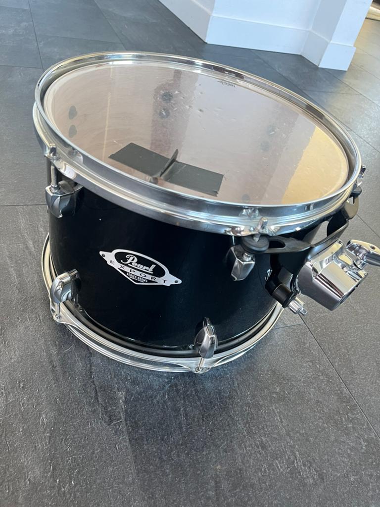 Pearl Export Tom 13” zwart | 13 inch Tom Zwart Pearl, Ophalen of Verzenden, Zo goed als nieuw, Drums of Percussie