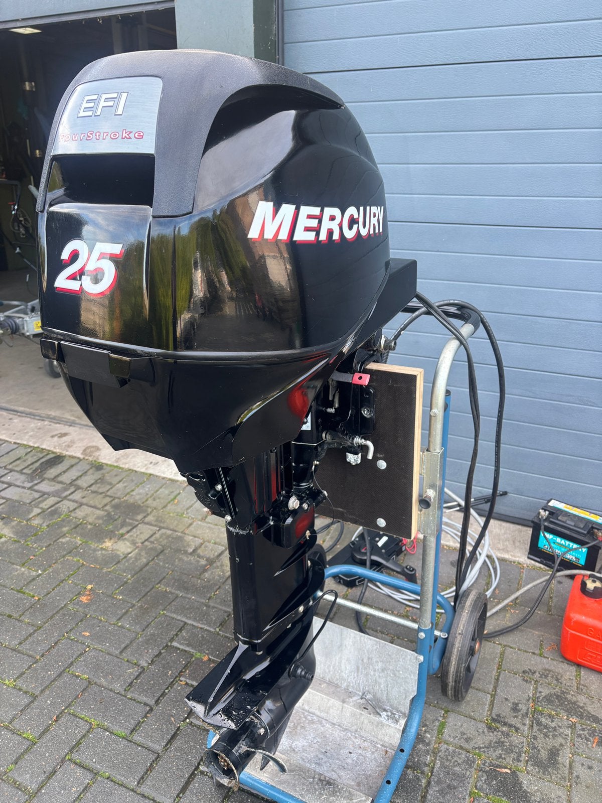 Mercury 25pk Efi langstaart 4 takt bouwjaar 2012  El start, Ophalen, 10 tot 30 pk, Gebruikt, Met afstandsbediening